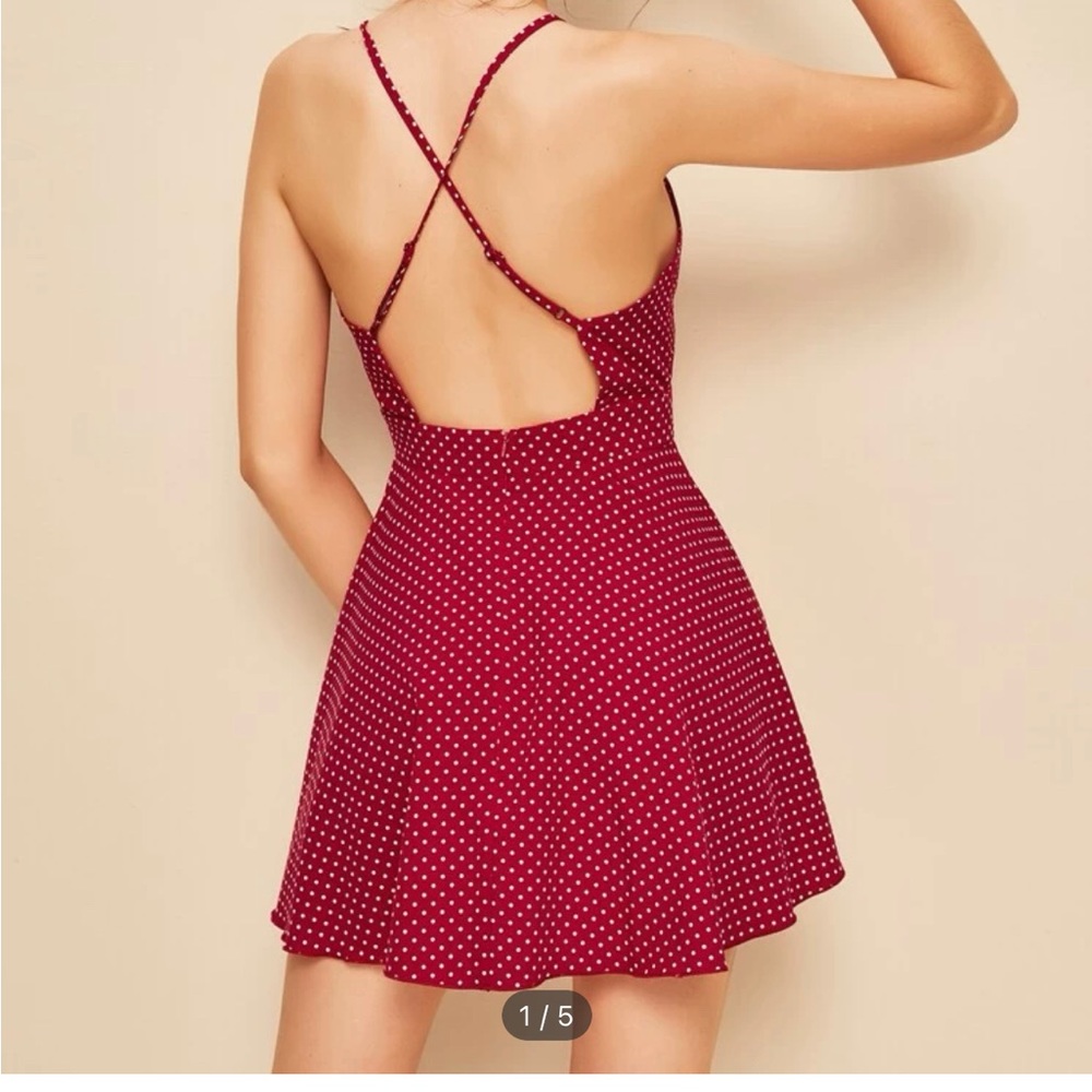 Shein backless dress